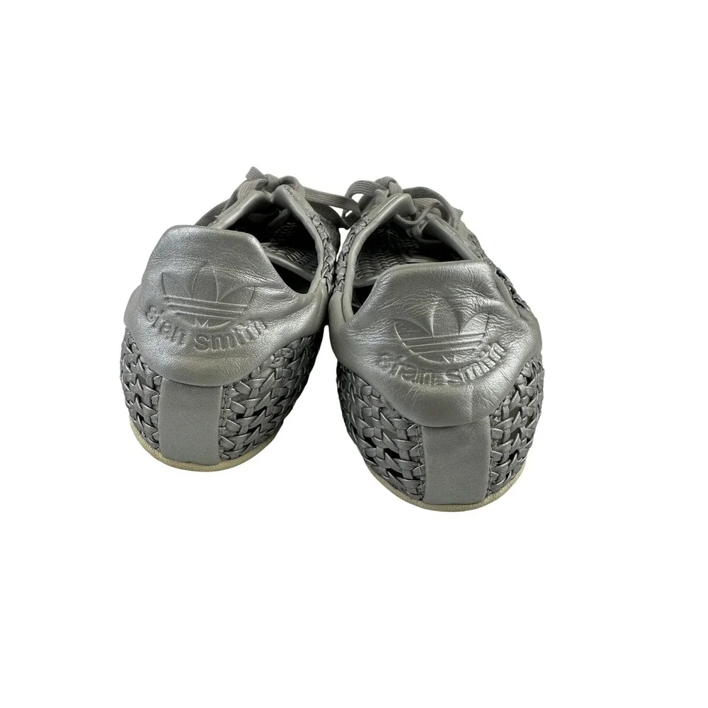 Adidas Originals Stan Smith Lo Pro Shoes Sneaker Woven Silver Metallic Womens 10